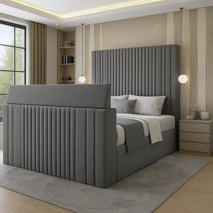 Luxury Panel Nightflix TV Bed